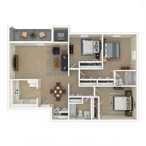 Floor plan 3bd WD