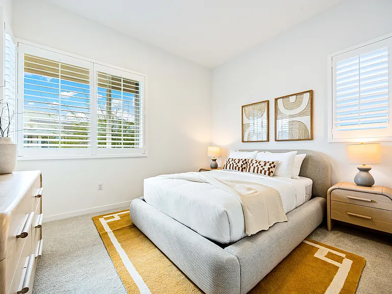 Guest room with mountain views _ they might not want to leave.
