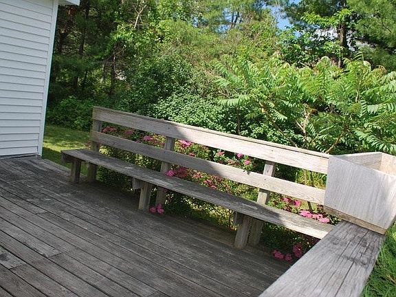 Private side deck off living room
