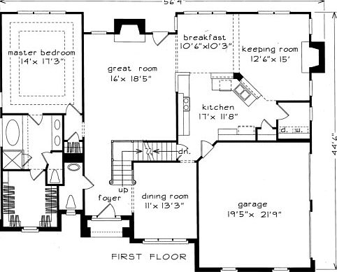 1st story floor plans
