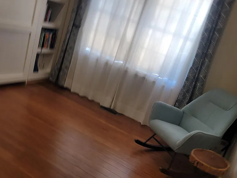 Window view of second bedroom. This is a big bedroom!