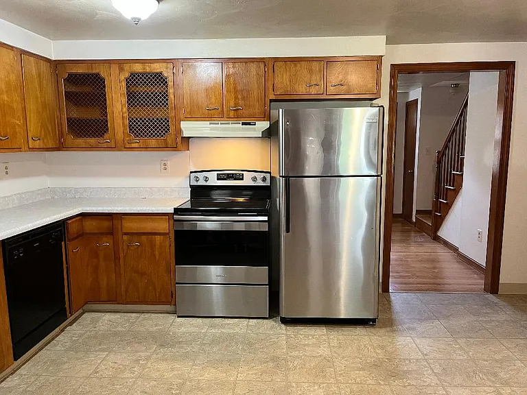 Kitchen with stainless appliances