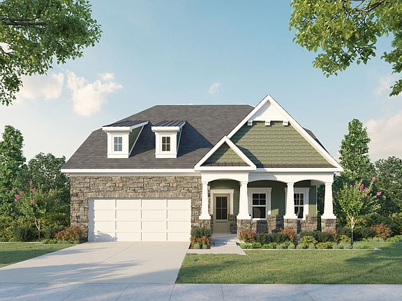 Cottage Elevation 2 Car