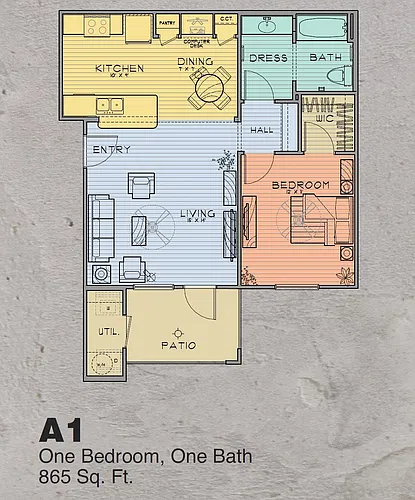 Floor plan A1 - A4
