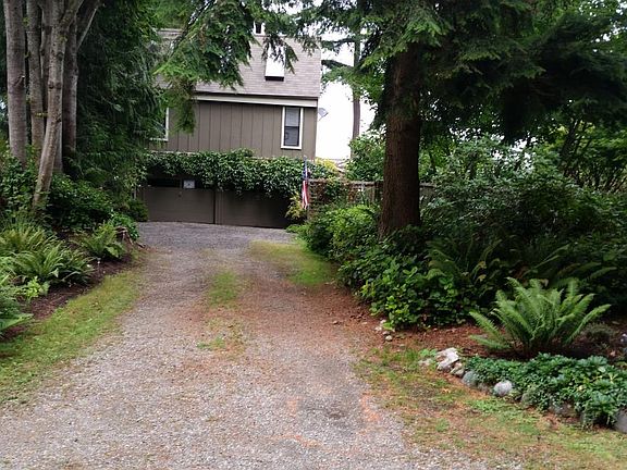 Driveway and view of Carriage House