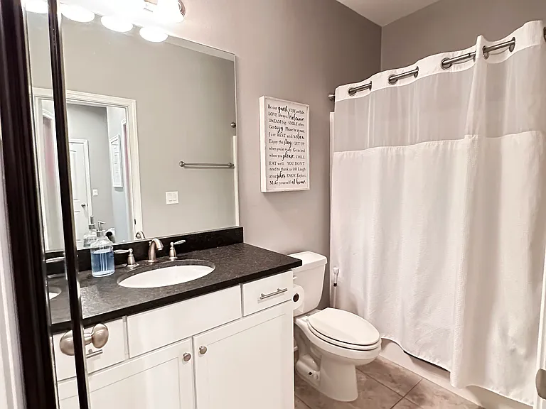 Downstairs shared full bathroom