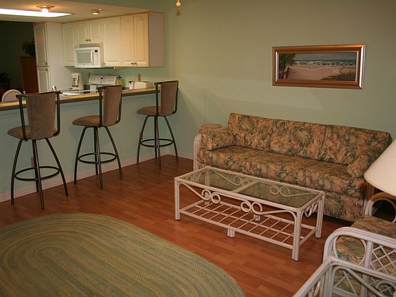 Living room open to Kitchen