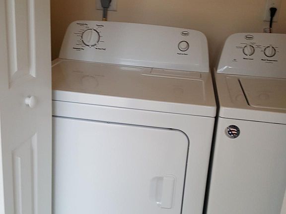 new washer and dryer in unit