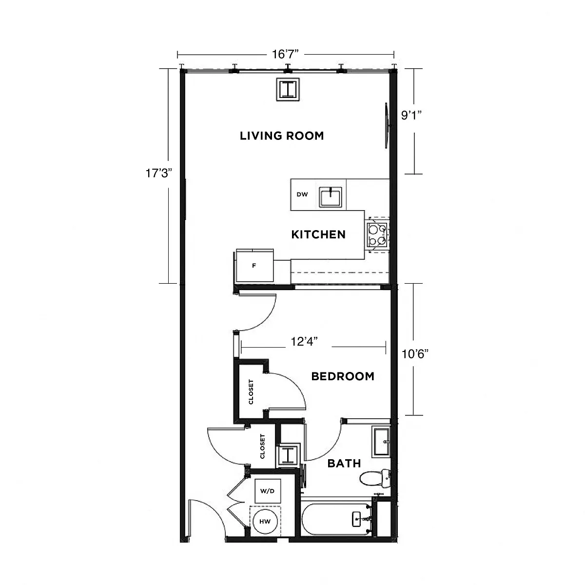 Floor plan Roosevelt B1