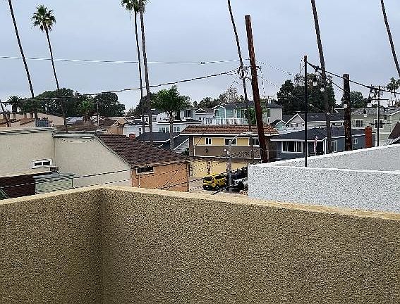 view from the loft balcony