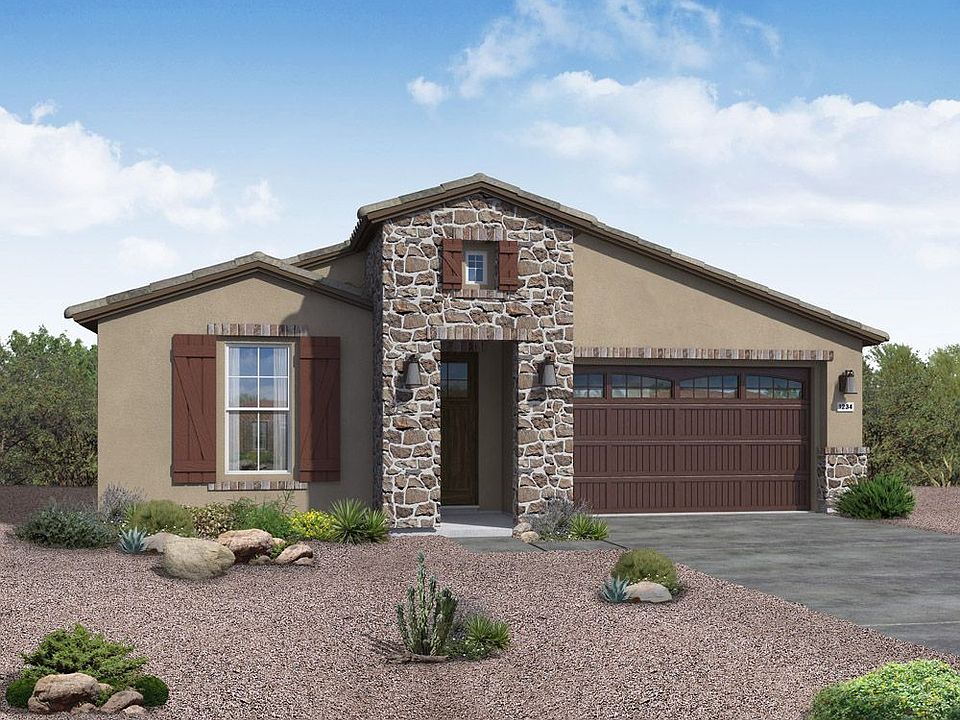 hacienda exterior elevation rendering Jimson floor plan by William Ryan Homes Phoenix