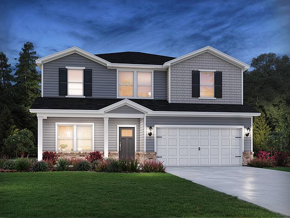 Brentwood front exterior at a Meritage Homes community in Garner, NC.