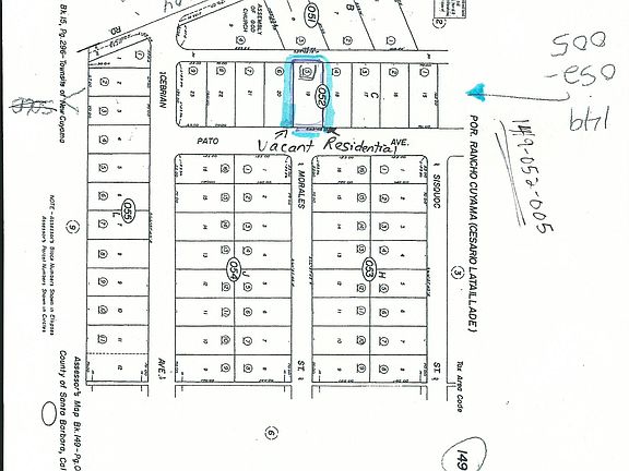 Map of Vacant Lot
