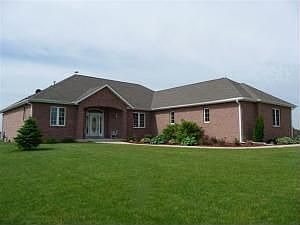 Front View with Angled Sidewalk Entrance