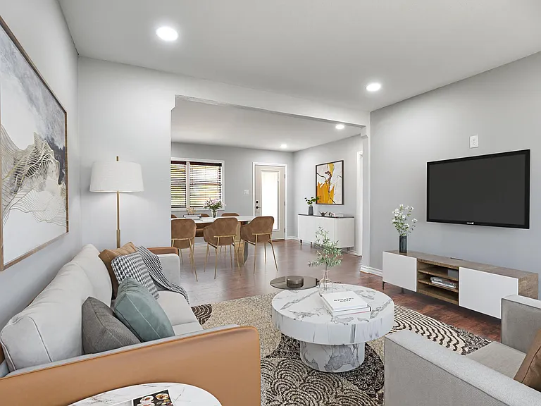Virtually Staged Living Room