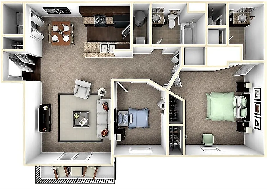 Floor plan 2X2