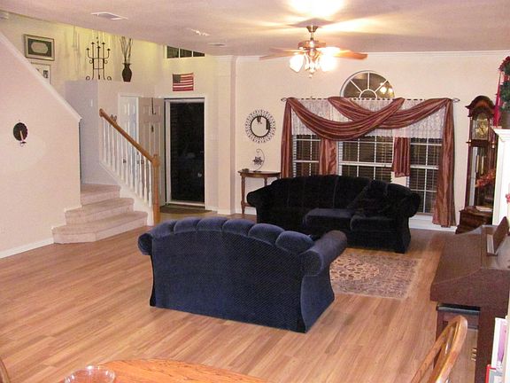 Living room looking out front door