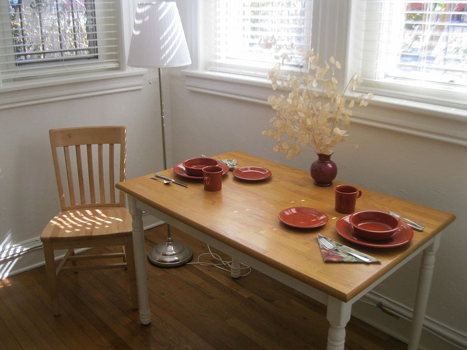Dining table to move where you want it.