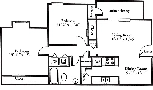 Floor plan B21