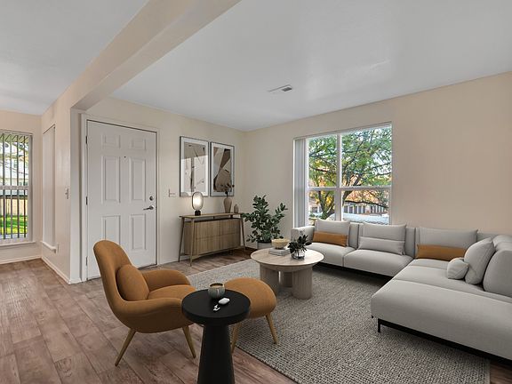 Virtual Stage 1 bedroom living room