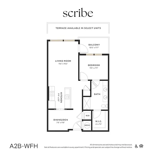 Floor plan A2B-WFH