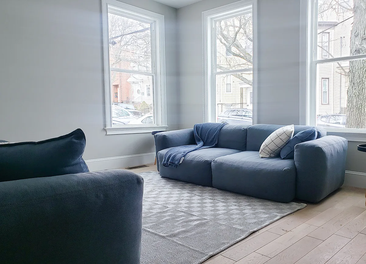 hay sofas, large windows, a lots of lights; - 97 Trenton St #1