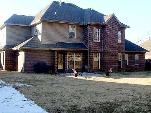 back yard of the house