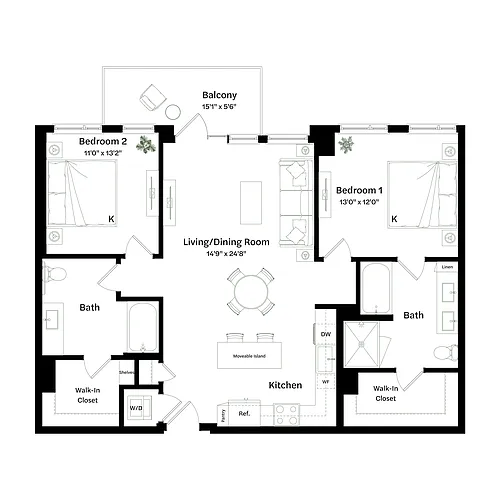 Floor plan B1