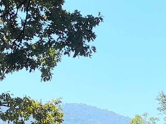 From door view. Blue Ridge Mountains