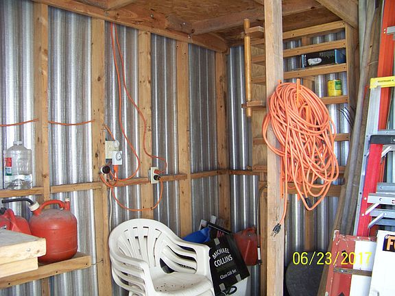 inside shed
