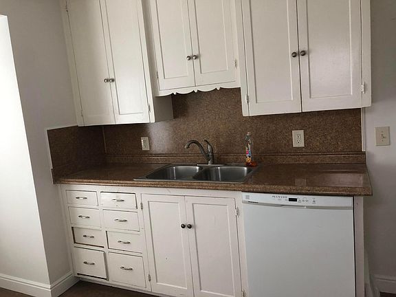Kitchen cupboards and dishwasher