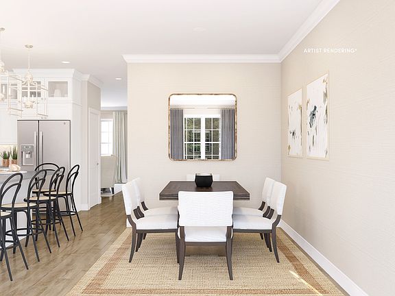 Dining area near kitchen