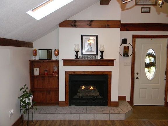 Dining room fireplace
