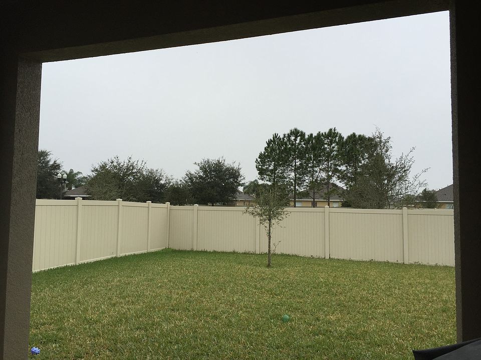 Large fenced in yard