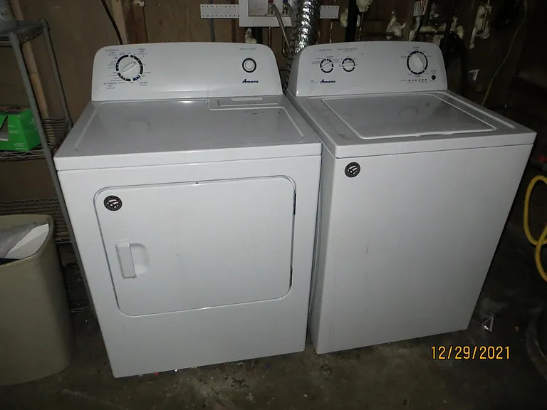 Washer and Dryer in the Garage