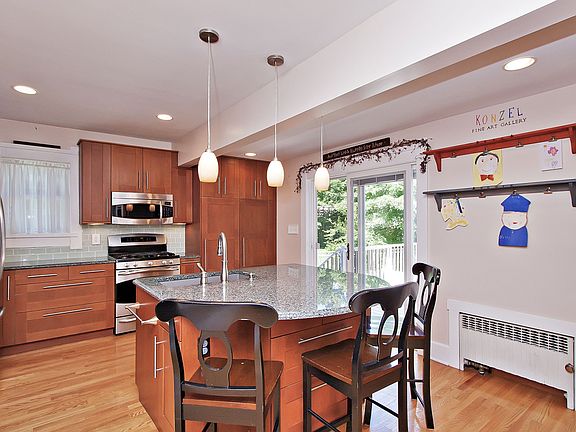 Kitchen island with seating