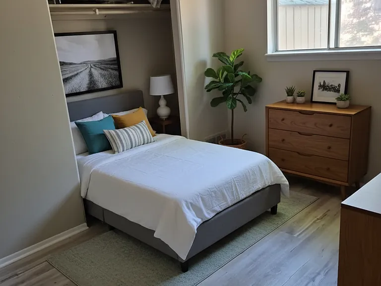 Furniture and decoration are not included.