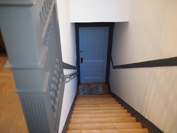 Front entrance to the second floor apartment.