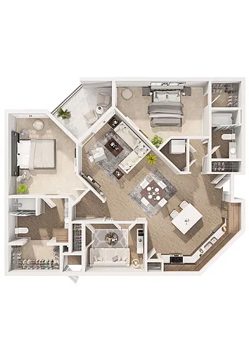 Floor plan Alessandria + Den
