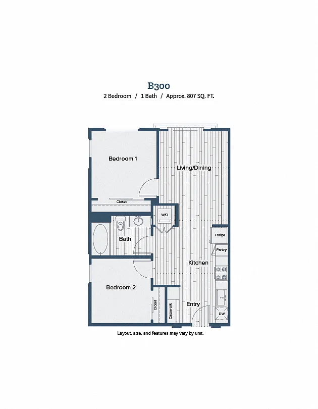 Floor plan B300