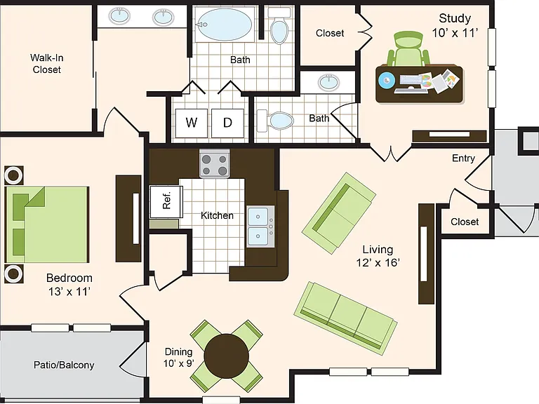 C1 | 1x1.5 | 984 sq ft C1 | 1x1.5 | 984 sq ft