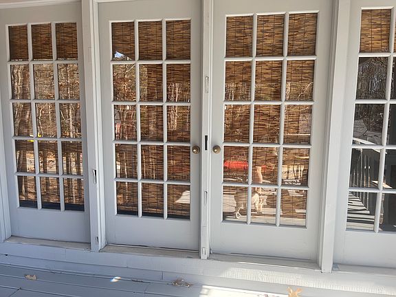French doors onto covered deck