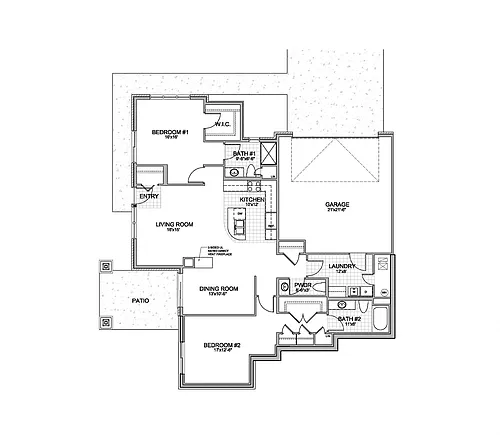 Floor plan Wright (Town Home)
