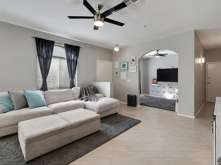 Living room and den