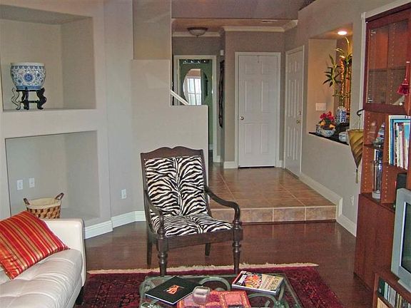 Powder room, foyer and living room