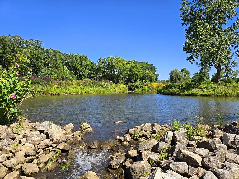 A beautiful natural setting surrounds you