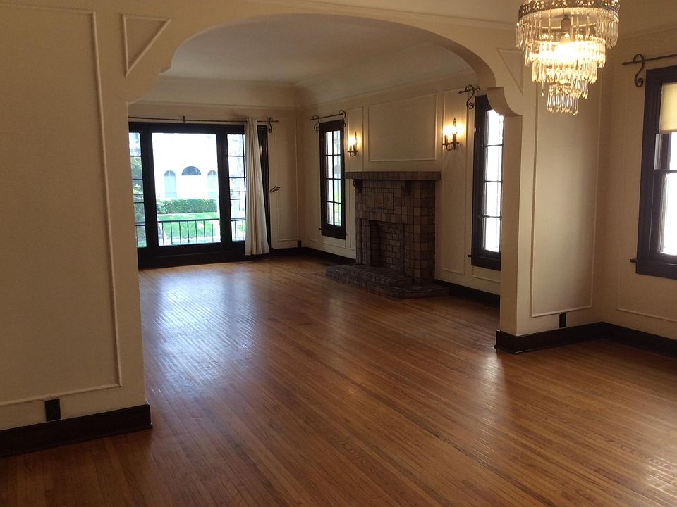 Dining room view into living room.