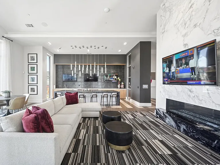 Resident lounge with entertaining kitchenette