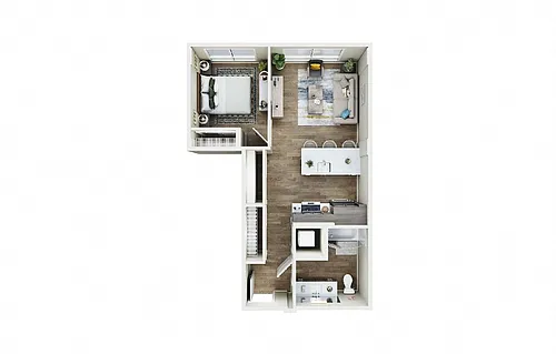 Floor plan 1X1 - C3