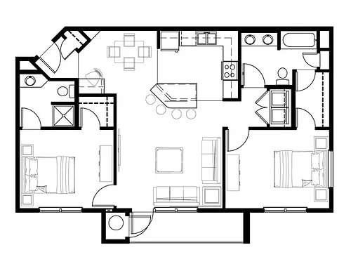 Floor plan Mayan B
